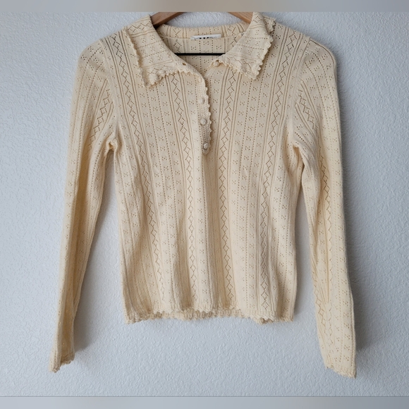 Doen Mia henley in cream, xsmall - Picture 5 of 13